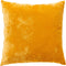 Dutch Decor TINO - Kussenhoes velvet 45x45 cm Golden Glow - geel - met rits - zonder binnenkussen