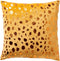 Dutch Decor TINO - Sierkussen velvet 45x45 cm Golden Glow - geel - Inclusief binnenkussen