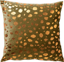 Dutch Decor TINO - Sierkussen velvet 45x45 cm Military Olive - groen - Inclusief binnenkussen