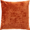 Dutch Decor TINO - Sierkussen velvet 45x45 cm Potters Clay - oranje - Inclusief binnenkussen