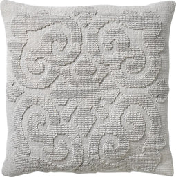 Dutch Decor TOMMY - Kussenhoes van katoen Micro Chip 45x45 cm - grijs - met rits - zonder binnenkussen