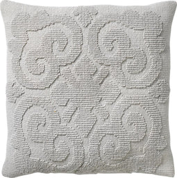 Dutch Decor TOMMY - Sierkussen van katoen 45x45 cm - Micro Chip - grijs - Inclusief binnenkussen