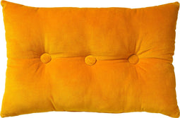 Dutch Decor VALERIE - Sierkussen 40x60 cm - velvet - met knopen - Golden Glow - geel - Inclusief binnenkussen