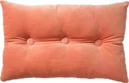 Dutch Decor VALERIE - Sierkussen 40x60 cm - velvet - met knopen - Muted Clay - roze - Inclusief binnenkussen