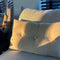 Dutch Decor VALERIE - Sierkussen 40x60 cm - velvet - met knopen - Pumice Stone - beige - Inclusief binnenkussen