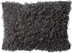 Dutch Decor VEERA - Sierkussen met imitatiebont Charcoal Gray 30x50 cm - antraciet - Inclusief binnenkussen