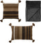 Dutch Decor VOORDEELSET FAR FAR AWAY - Set van 2 kussens en 1 plaid - groen & zwart | Tamar + Billy - Inclusief binnenkussen