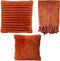 Dutch Decor VOORDEELSET - MODERN AESTHETICS - Hazel & Zaya & Florijn - Potters Clay - Oranje | Set van 3 stuks - Inclusief binnenkussen