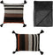 Dutch Decor VOORDEELSET TAMAR BLACK - Set van 2 kussens en 1 plaid - grijs & zwart | Tamar + Charlie - Inclusief binnenkussen