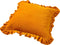 Dutch Decor YARA - Kussenhoes 45x45 cm - 100% katoen - velvet - met ruches - Golden Glow - geel - met rits