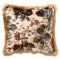 Dutch Decor - YASMIN - Kussenhoes velvet 45x45 cm Semolina - beige - franjes
