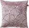 Dutch Decor YOLA - Sierkussen 45x45 cm – gestileerde bladprint – Elderberry- paars - Inclusief binnenkussen