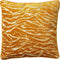 Dutch Decor ZABRINA - Kussenhoes 45x45 cm - velvet - met zebra strepen - Golden Glow - geel - met rits