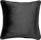 Dutch Decor ZABRINA - Kussenhoes 45x45 cm - velvet - Raven - zwart - met zebra strepen - met rits