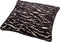 Dutch Decor ZABRINA - Kussenhoes 45x45 cm - velvet - Raven - zwart - met zebra strepen - met rits