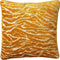 Dutch Decor ZABRINA - Sierkussen 45x45 cm - velvet - met zebra strepen - Golden Glow - geel - Inclusief binnenkussen