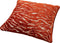 Dutch Decor ZABRINA - Sierkussen 45x45 cm - velvet - Potters Clay - oranje - met zebra strepen - Inclusief binnenkussen