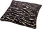 Dutch Decor ZABRINA - Sierkussen 45x45 cm - velvet - Raven - zwart - met zebra strepen - Inclusief binnenkussen