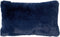 Dutch Decor ZAYA - Kussenhoes 30x50 cm - bontlook - effen kleur - Insignia Blue - donkerblauw - met rits - zonder binnenkussen