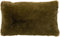 Dutch Decor ZAYA - Kussenhoes 30x50 cm - bontlook - effen kleur - Military Olive - groen - met rits - zonder binnenkussen