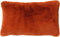 Dutch Decor ZAYA - Kussenhoes 30x50 cm - bontlook - effen kleur - Potters Clay - oranje - met rits - zonder binnenkussen
