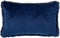 Dutch Decor ZAYA - Kussenhoes 30x50 cm - bontlook - effen kleur - Insignia Blue - donkerblauw - met rits - zonder binnenkussen
