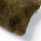 Dutch Decor ZAYA - Kussenhoes 30x50 cm - bontlook - effen kleur - Military Olive - groen - met rits - zonder binnenkussen