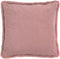 Dutch Decor ZAYA - Kussenhoes 45x45 cm - bontlook - effen kleur - Pale Mauve - roze - met rits