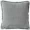 Dutch Decor ZAYA - Kussenhoes 45x45 cm - bontlook - effen kleur - Jadeite - lichtgroen - met rits - zonder binnenkussen