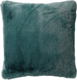 Dutch Decor ZAYA - Kussenhoes 45x45 cm - bontlook - effen kleur - Sagebrush Green - groen - met rits - zonder binnenkussen
