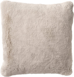 Dutch Decor ZAYA - Kussenhoes 45x45 cm - bontlook - effen kleur - Pumice Stone - beige - met rits - zonder binnenkussen