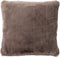 Dutch Decor ZAYA - Kussenhoes 45x45 cm - bontlook - effen kleur - Driftwood - taupe - met rits - zonder binnenkussen