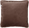 Dutch Decor ZAYA - Kussenhoes 45x45 cm - bontlook - effen kleur - Chocolate Martini - donkerbruin - met rits - zonder binnenkussen