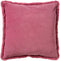 Dutch Decor ZAYA - Kussenhoes 45x45 cm - bontlook - effen kleur - Heather Rose - roze - met rits