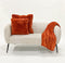 Dutch Decor ZAYA - Kussenhoes 45x45 cm - bontlook - effen kleur - Potters Clay - oranje - met rits - zonder binnenkussen