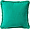 Dutch Decor ZAYA - Kussenhoes 45x45 cm - bontlook - effen kleur - Emerald - groen - met rits - zonder binnenkussen