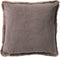 Dutch Decor ZAYA - Kussenhoes 45x45 cm - bontlook - effen kleur - Driftwood - taupe - met rits - zonder binnenkussen