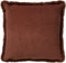 Dutch Decor ZAYA - Kussenhoes 45x45 cm - bontlook - effen kleur - Rocky Road - bruin - met rits - zonder binnenkussen