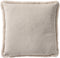 Dutch Decor ZAYA - Kussenhoes 45x45 cm - bontlook - effen kleur - Pumice Stone - beige - met rits - zonder binnenkussen