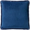 Dutch Decor ZAYA - Kussenhoes 45x45 cm - bontlook - effen kleur - Insignia Blue - donkerblauw - met rits - zonder binnenkussen