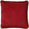 Dutch Decor ZAYA - Kussenhoes 45x45 cm - bontlook - effen kleur - Merlot - rood - met rits - zonder binnenkussen