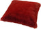 Dutch Decor ZAYA - Kussenhoes 45x45 cm - bontlook - effen kleur - Merlot - rood - met rits - zonder binnenkussen