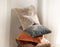 Dutch Decor ZAYA - Kussenhoes 45x45 cm - bontlook - effen kleur - Charcoal Gray - antraciet - met rits - zonder binnenkussen