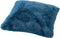 Dutch Decor ZAYA - Kussenhoes 45x45 cm - bontlook - effen kleur - Provincial Blue - lichtblauw - met rits - zonder binnenkussen