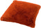 Dutch Decor ZAYA - Kussenhoes 45x45 cm - bontlook - effen kleur - Potters Clay - oranje - met rits - zonder binnenkussen
