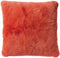 Dutch Decor ZAYA - Kussenhoes 45x45 cm - bontlook - effen kleur - Coral - koraalroze - met rits - zonder binnenkussen