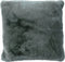 Dutch Decor ZAYA - Kussenhoes 45x45 cm - bontlook - effen kleur - Charcoal Gray - antraciet - met rits - zonder binnenkussen