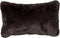 Dutch Decor ZAYA - Sierkussen 30x50 cm - bontlook - effen kleur - Raven - zwart - Inclusief binnenkussen