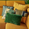 Dutch Decor ZAYA - Sierkussen 30x50 cm - bontlook - effen kleur - Mountain View - donkergroen - Inclusief binnenkussen