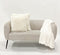 Dutch Decor ZAYA - Sierkussen 45x45 cm - bontlook - effen kleur - Snow White - wit - Inclusief binnenkussen